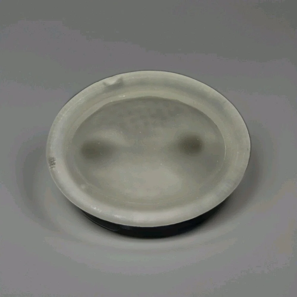 Vintage Mini Hen on Nest Salt Cellar Frosted Glass 2.5